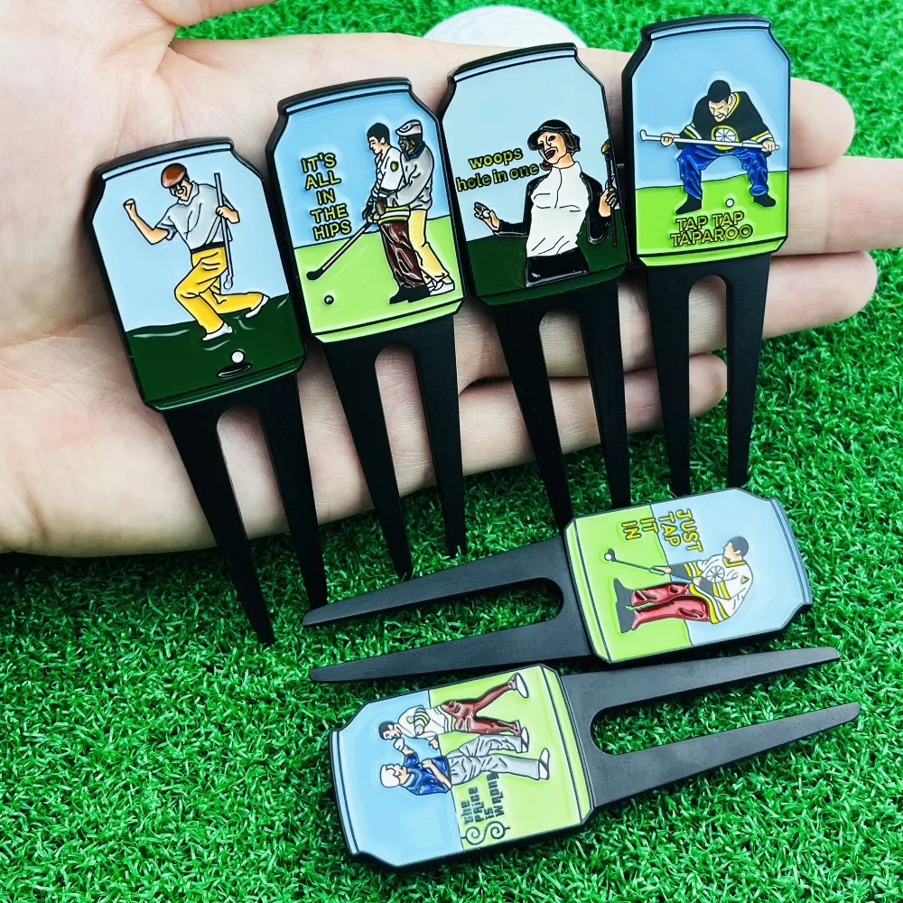 New Spot Golf Green Fork Turf Restorer Enamel Colored Metal Tool Exquisite Gift Box Cover Golf Accessories Golf Supplies