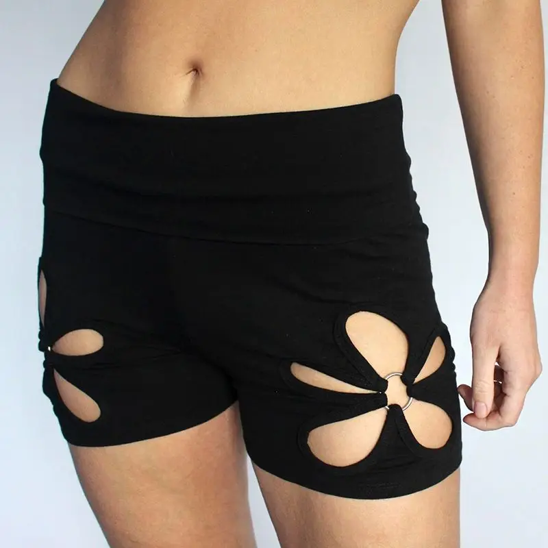 Shorts Ring Bloem Holle Design Slanke Trend Niche Casual Zoete En Pittige Persoonlijkheid Sportbroek Zomer