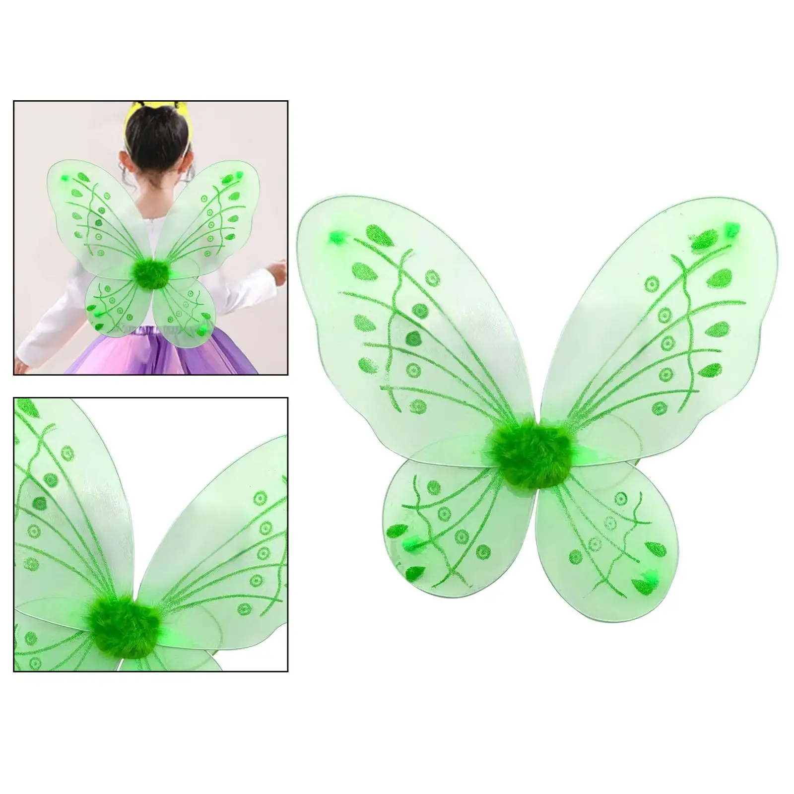 여아용 나비 날개 코스튬 액세서리, 역할 놀이, 휴일 생일