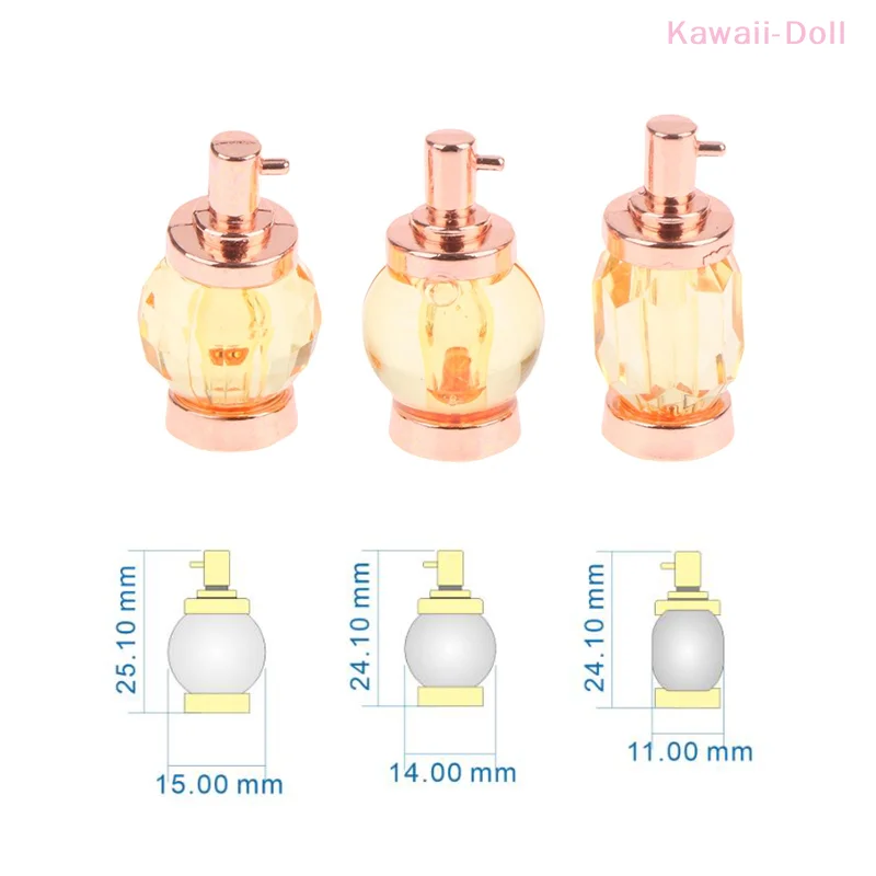 3 قطعة 1:12 دمية مصغرة نموذج عطر غرفة نوم حمام ديكور لعبة المشهد لعبة بيت الدمية ديكور دمية الملحقات #6