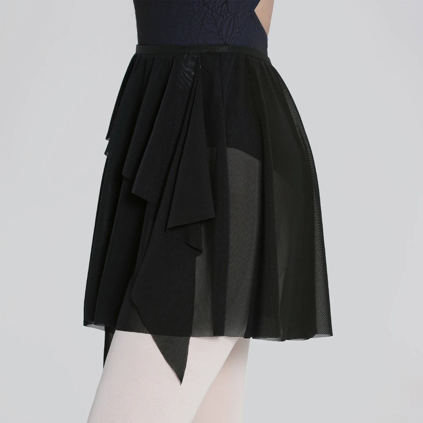 กระโปรงบัลเล่ต์ผู้หญิง ผ้าโปร่งสั้นแบบไม่สมมาตร กระโปรงบัลเล่ต์ กระโปรงสเก็ต กระโปรงบัลเลริน่า กระโปรงเต้นรำ ผ้าทูล