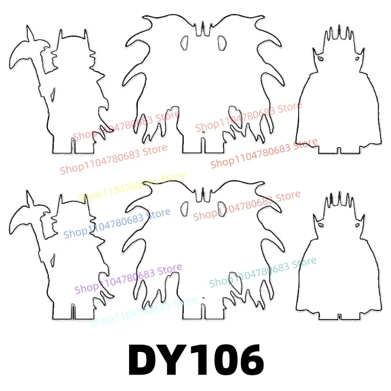 

MOC Building Block DY106 DY107 DY108 DY109 Mini Figure Assembly Model Ornaments Movie TV Villain Character Toys Decorative Gifts