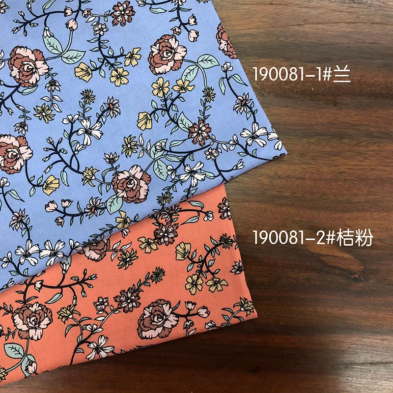 By Meter Quality Viscose Poplin Fabric Vintage Geometric Floral Birds Bohemian Patchwork Rayon Material Wholesale