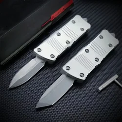 Portable MIC 121 Assist Hunting Pocket Knife D2 Blade Aluminum Handle Outdoor EDC Camping Hunting Rescue Survival Knife