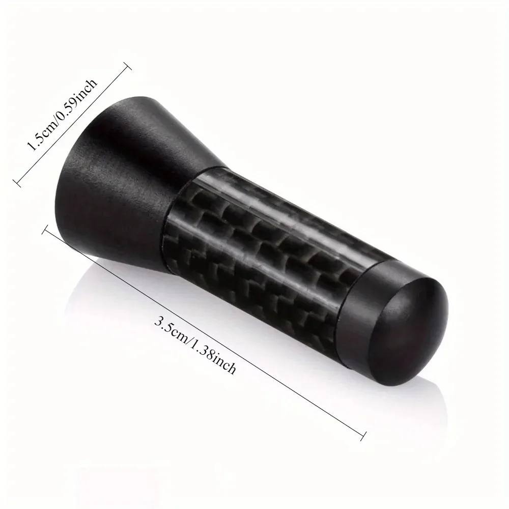 7PCS/Set Carbon Fiber Screw-on Short Stubby Roof Antenna, Signal Enhanced for Vehicle Antenna Modification & Decor Use