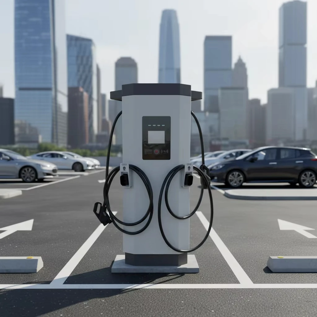 60KW DC Fast Electric Vehicle Charger Floor-Mounted Commercial Car Charging Station New Energy Charging Pile