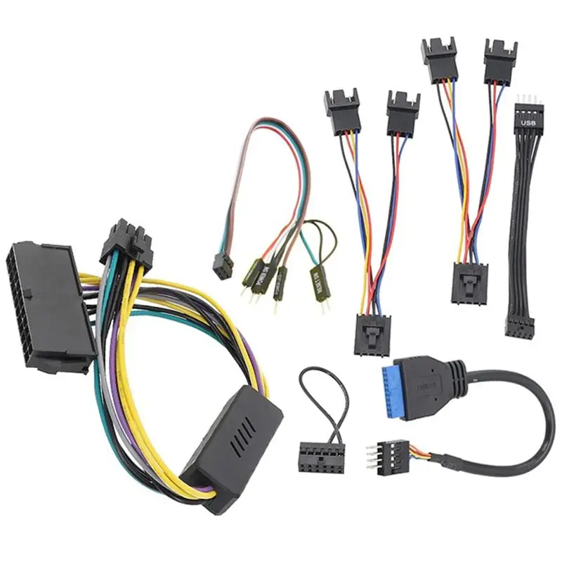 

AT82-кабель-адаптер ATX для материнской платы DELL Optiplex 7020 SFF, экранированный USB-кабель для переднего аудиоразъема