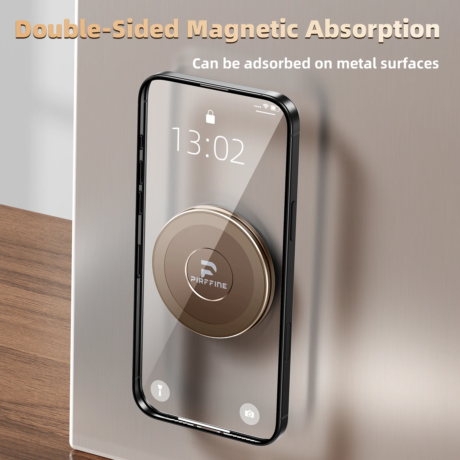 Oatsbasf Metalowy składany dwustronny uchwyt na telefon MagSafe do iPhone Samsung Uniwersalna regulowana podstawka kątowa z silnym magnesem