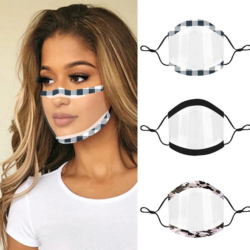 1Pcs Transparent Anti Fog and Dust Mask Reusable Washable Visual Adult Protective Face Mask Deaf Mute Lip Masks Accesorios