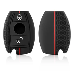 Car 2 Button Key Cover Case for Mercedes Benz A B R G Class GLK GLA W204 W251 W463 W176 Key Bag Fob Shell Holder Protector