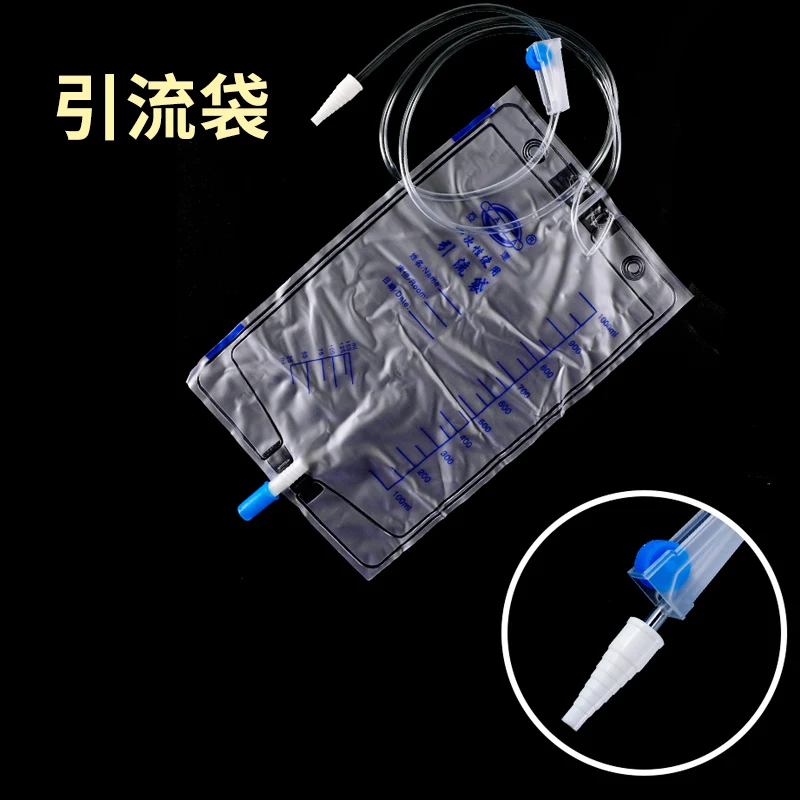 Disposable sterile use catheterization bag, defecation tube, silicone catheterization tube for women and men, long-term medical