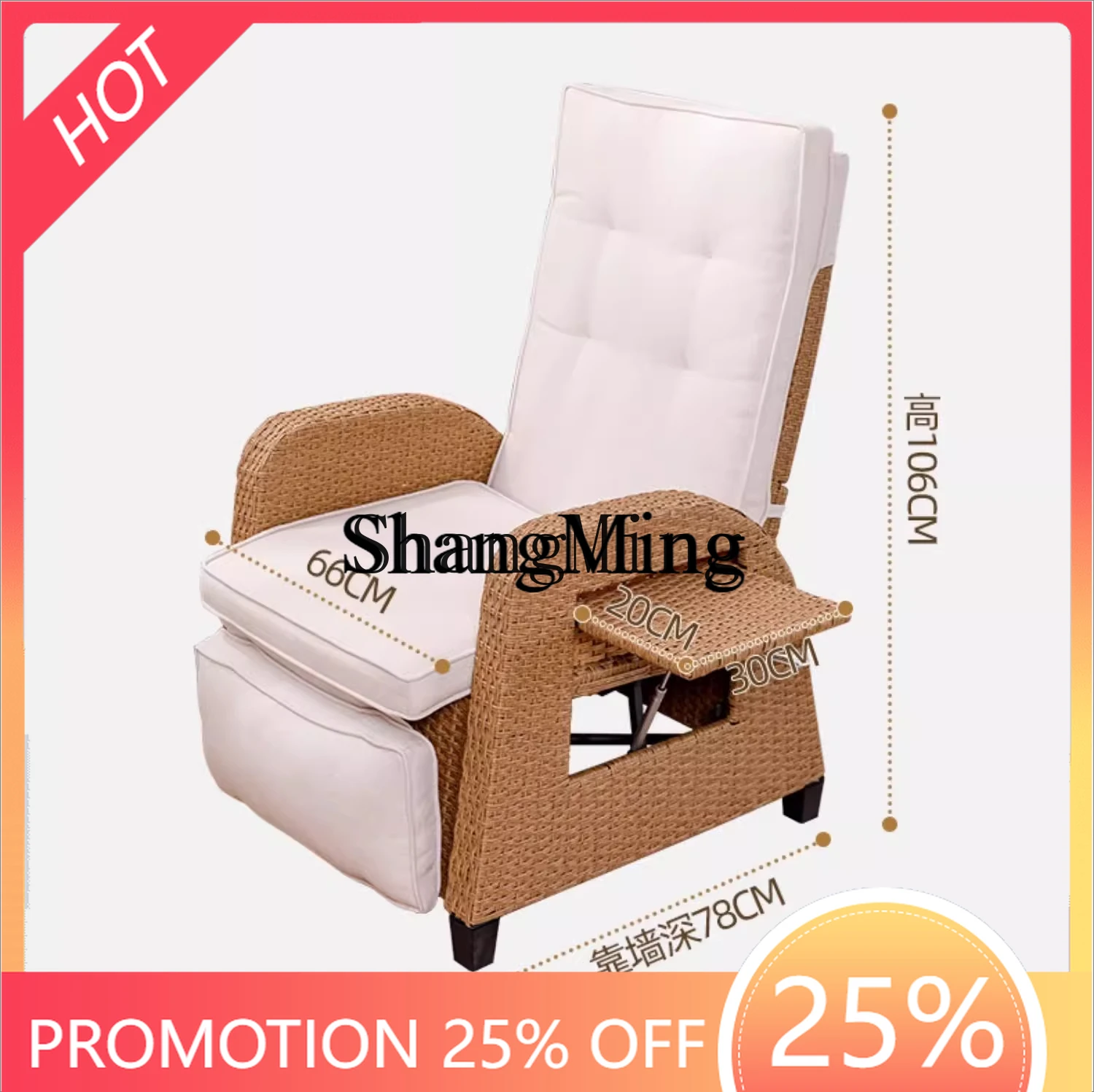 

ZYY simple modern balcony leisure recliner home sofa nap living room table chair combination back chair