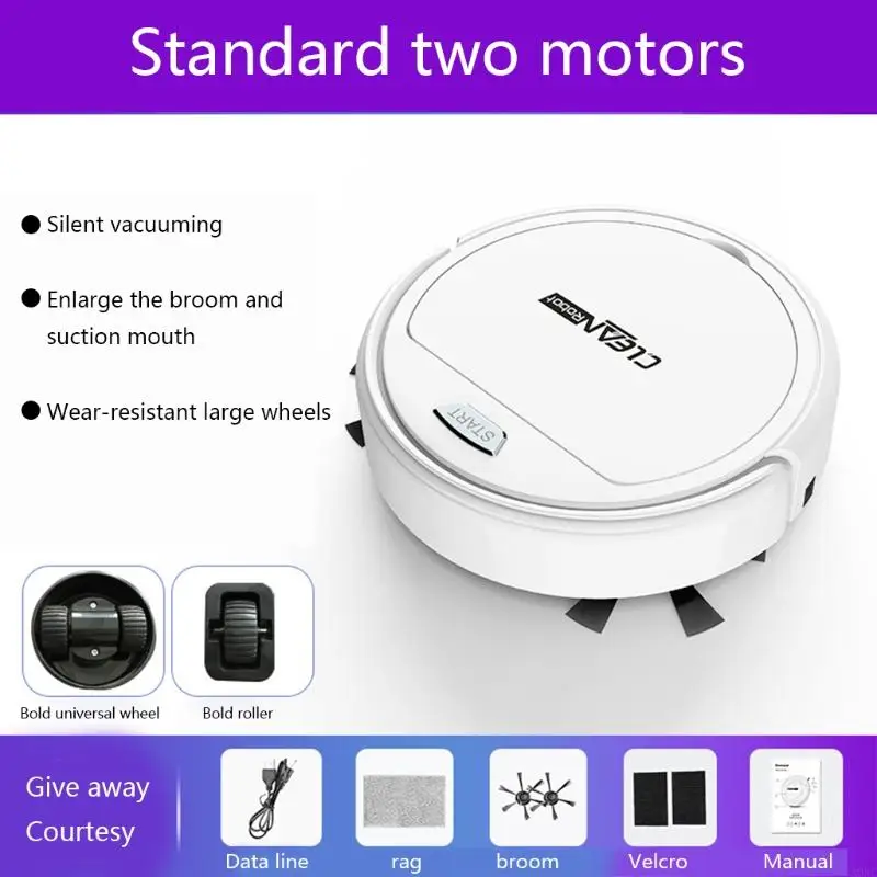 A0NC Mini Robot Vacuum Cleamer Auto Robotic Vacuums Super Siefe for Marble Marble