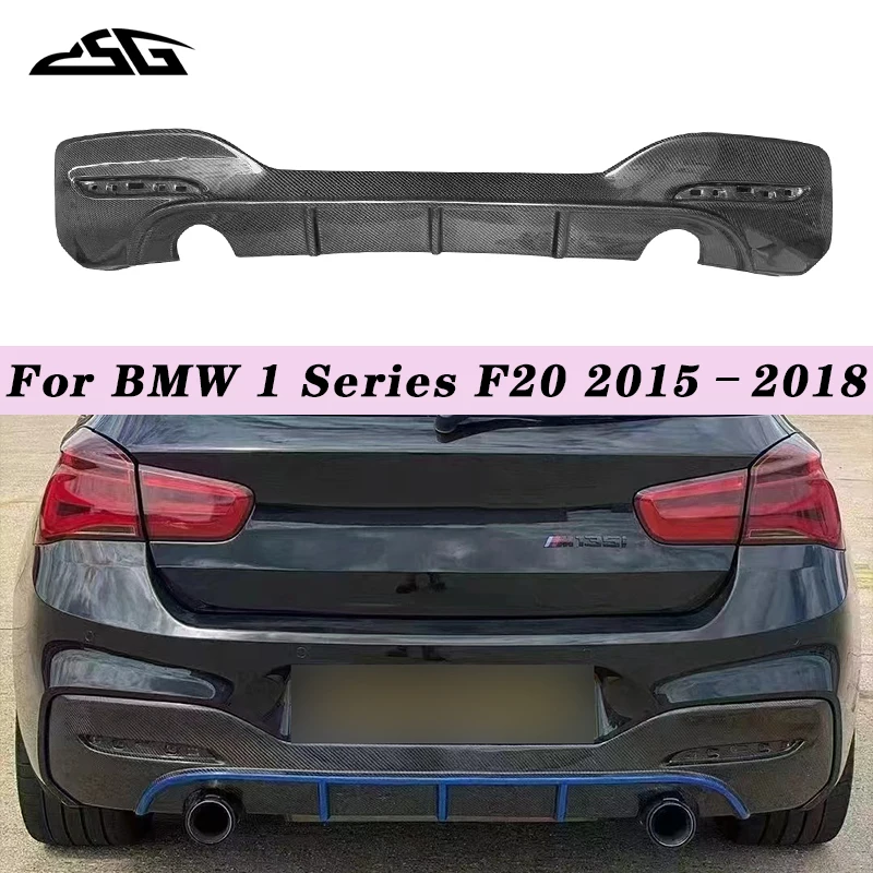 

Для BMW серии 1, F20, задний бампер из углеродного волокна, диффузор, спойлер, задний сплиттер для губ, защита, автозапчасти, комплект кузова