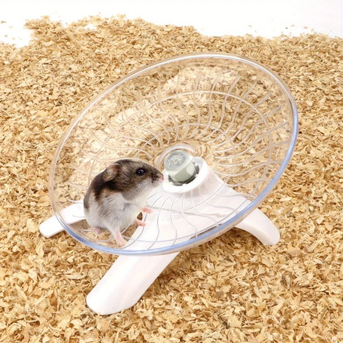 Quiet Spin Hamster Exercise Wheel - Durable, Non-Slip Running Saucer For Small Pets Like Hamsters, Gerbils & Mice