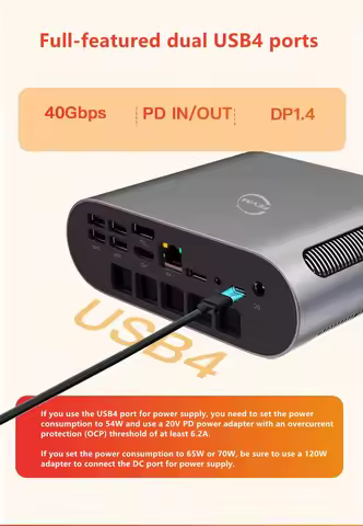 SZBOX FEVM FA880 Ryzen 7 8845HS MINI PC Windows 11 Pro DDR5 NVMe SSD WIFI6 BT5.2 2*USB 4.0 Desktop Gaming Computer
