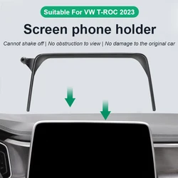 2023 For Volkswagen T-ROC VW T ROC 2023 Car Screen Phone Holder Wireless Charger Navigation Modification Interior