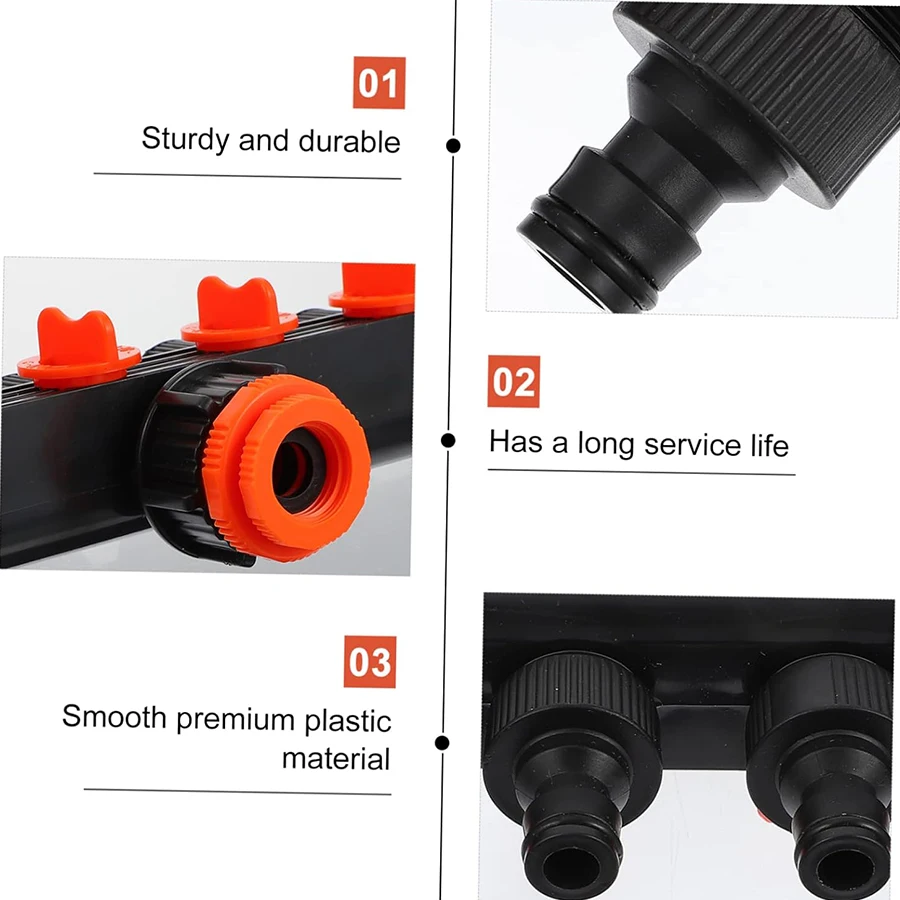 Faucet Connector Garden Accessories Water Distributor 4 Way Watering Supplies Irrigation Fittings Tool Hose Splitter System Home