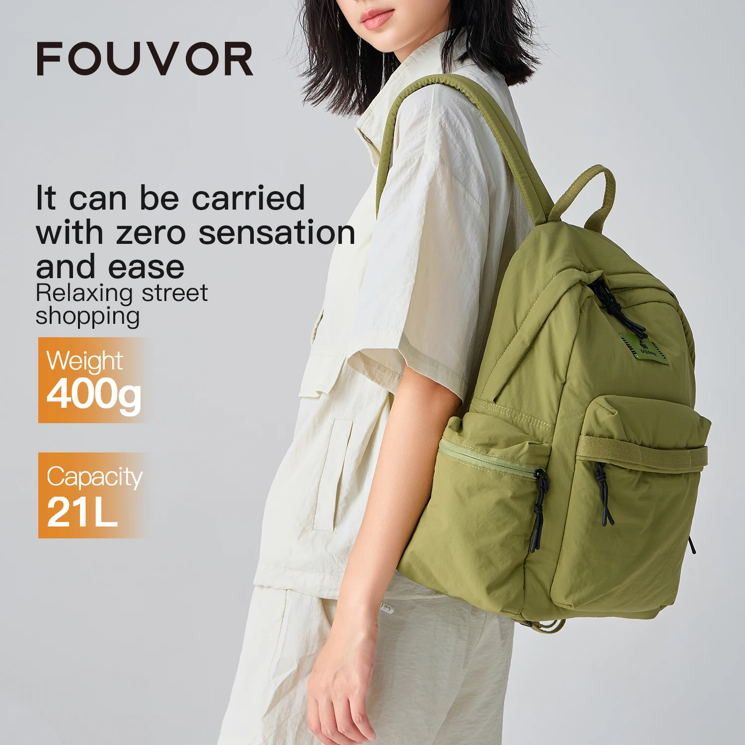 

Fouvor Large Backpack Fashion Travel Airplane Cabin Backpacks 2025 Trend Casual Lightweight Multi-purpose Women's Bag 3072-05