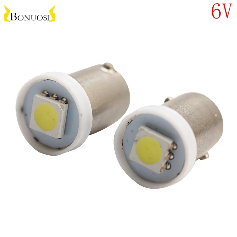 10X T4W Led Car lighting,BA9S 1 SMD 5050,LED auto bulb DC6.3 for pinball LED lights 6v