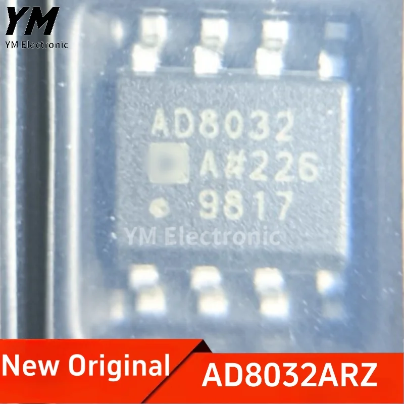 New Original AD8032ARZ AD8032A AD8032ARZ-REEL7 SOIC-8 80MHz Single power rail to rail amplifier chip