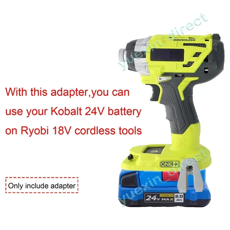 Imagem -05 - Conversor de Bateria para Kobalt Adaptador Li-ion Ryobi One Mais 18v Conector de Alimentação Portátil sem Fio Conector de Ferramentas 24v