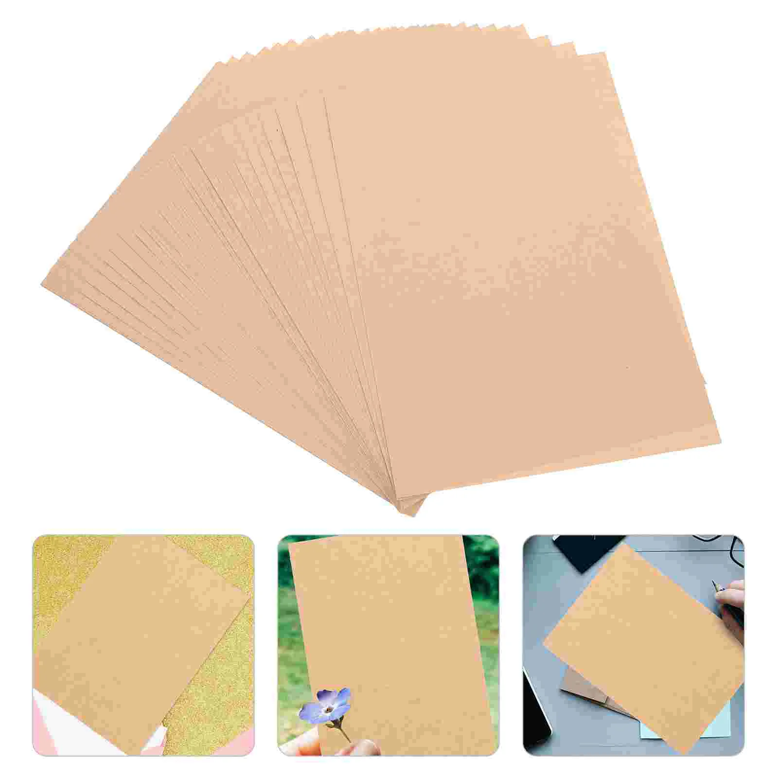 50 Sheets Stationery Writing Paper Vintage Kraft 2100X1480X010CM Decorative Blank