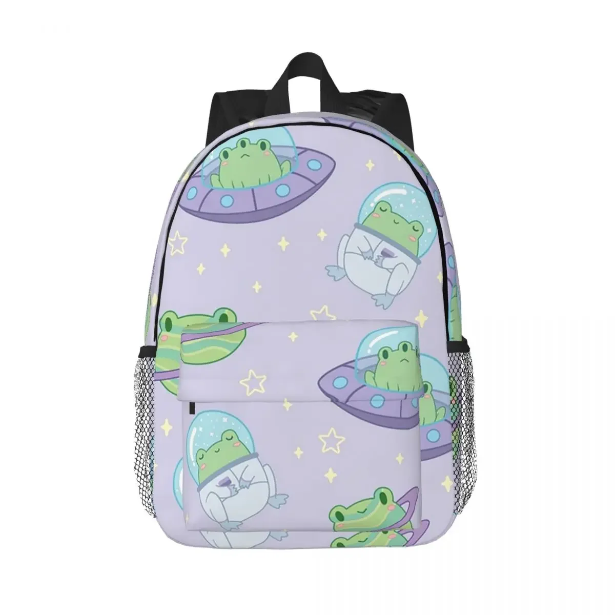 

Cute Cosmic Frogs Backpacks Boys Girls Bookbag Cartoon Students School Bags Laptop Rucksack Shoulder Bag Large Capacity