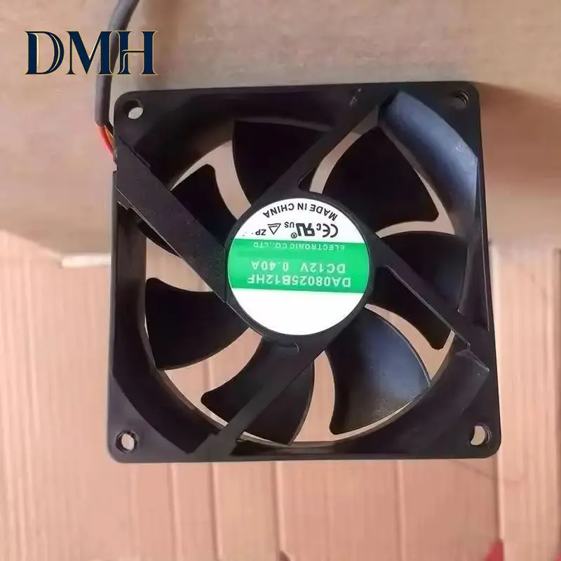 Computer Server Cooling Fan DC 12V 0.40A 80x80x25mm 3-Wire DA08025B12HF