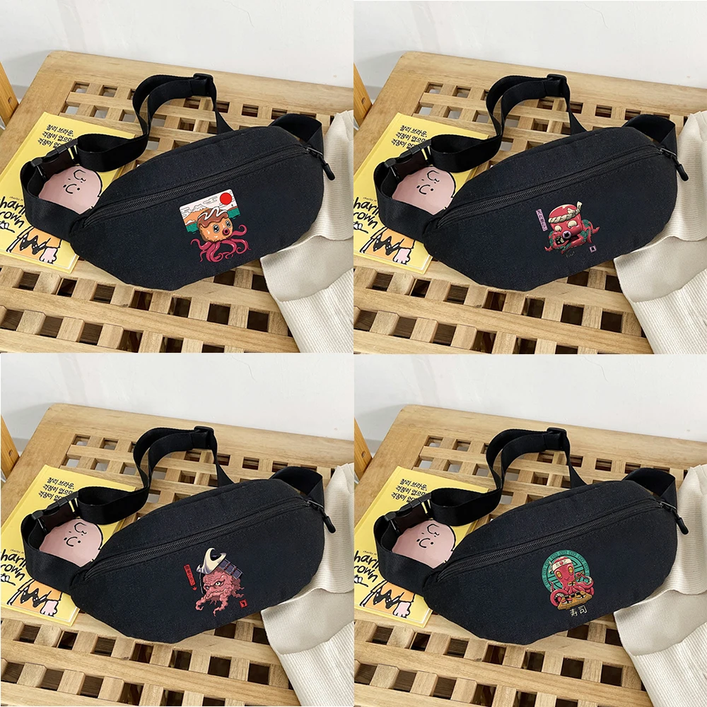 

Casual Waist Pocket Outdoor Hiking Waist Bags Large Capacity Belt Bag Multifunctional Phone Pack Cute Monster Series