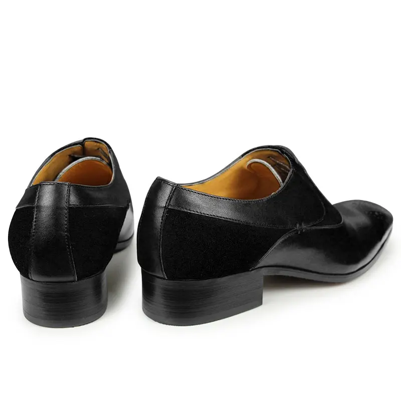 Luxury Shoes of Men Natural Handmade Genuine Leather Formal Business Office Suits Footwear Patchwork Casual High Grade Man Shoes
