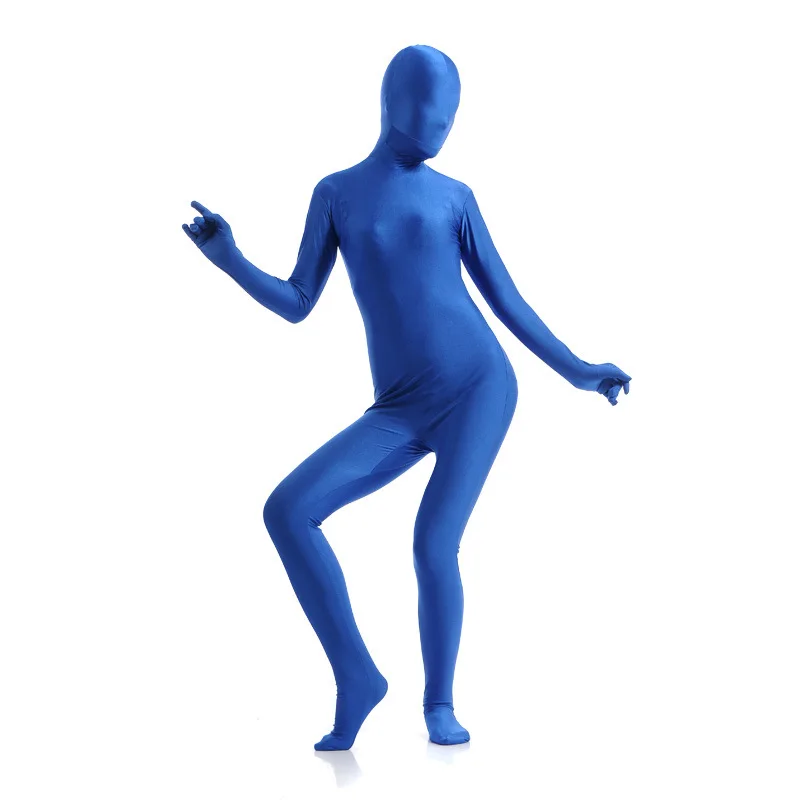 성인 할로윈 스판덱스 젠타이 양복 의상 여성용 나일론 전신 바디 슈트 코스프레 Catsuit 파티 의상 Unitard unisex