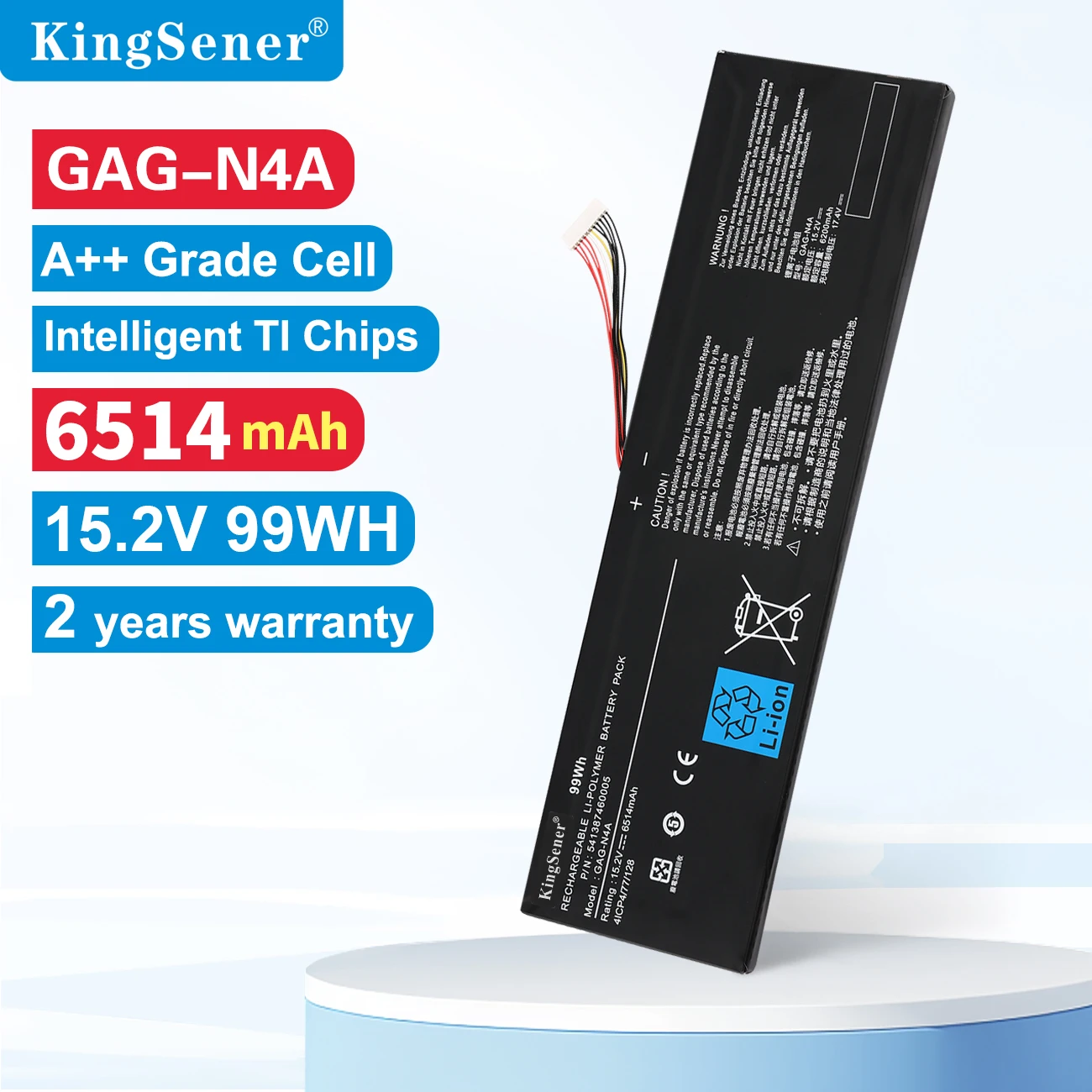 Imagem -01 - Bateria do Portátil para Gigabyte Aero 15 Oled xd 15 Rp75 16 Rp86 17 Hdr yd 17 Xe4 16 Ye5 15g kc 15g xc 15p xc 99wh Kingsener-gag-n4a