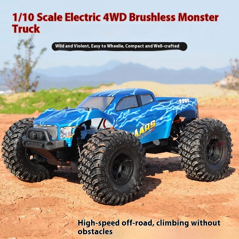 

HNR 1:10 Scale Remote Control Monster Truck 4WD Brushless RC High-Speed Off-Road Vehicle Model Toy for Boys H9801