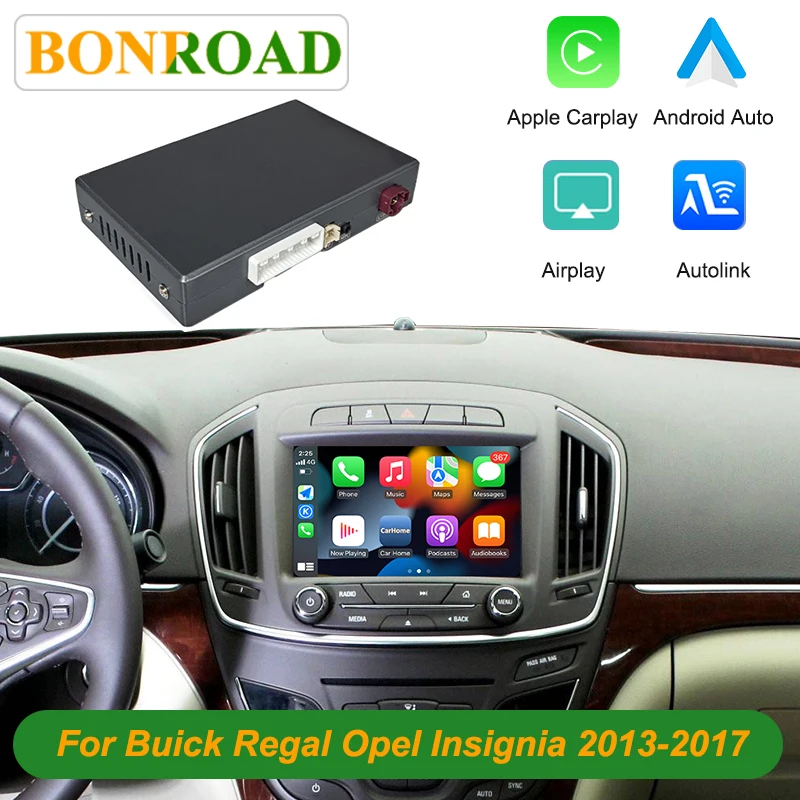 Bonroad Draadloze CarPlay Android Auto Module Voor Buick Regal LaCrosse Envision Opel insignia 2013-2017 Spiegel Link Airplay Box