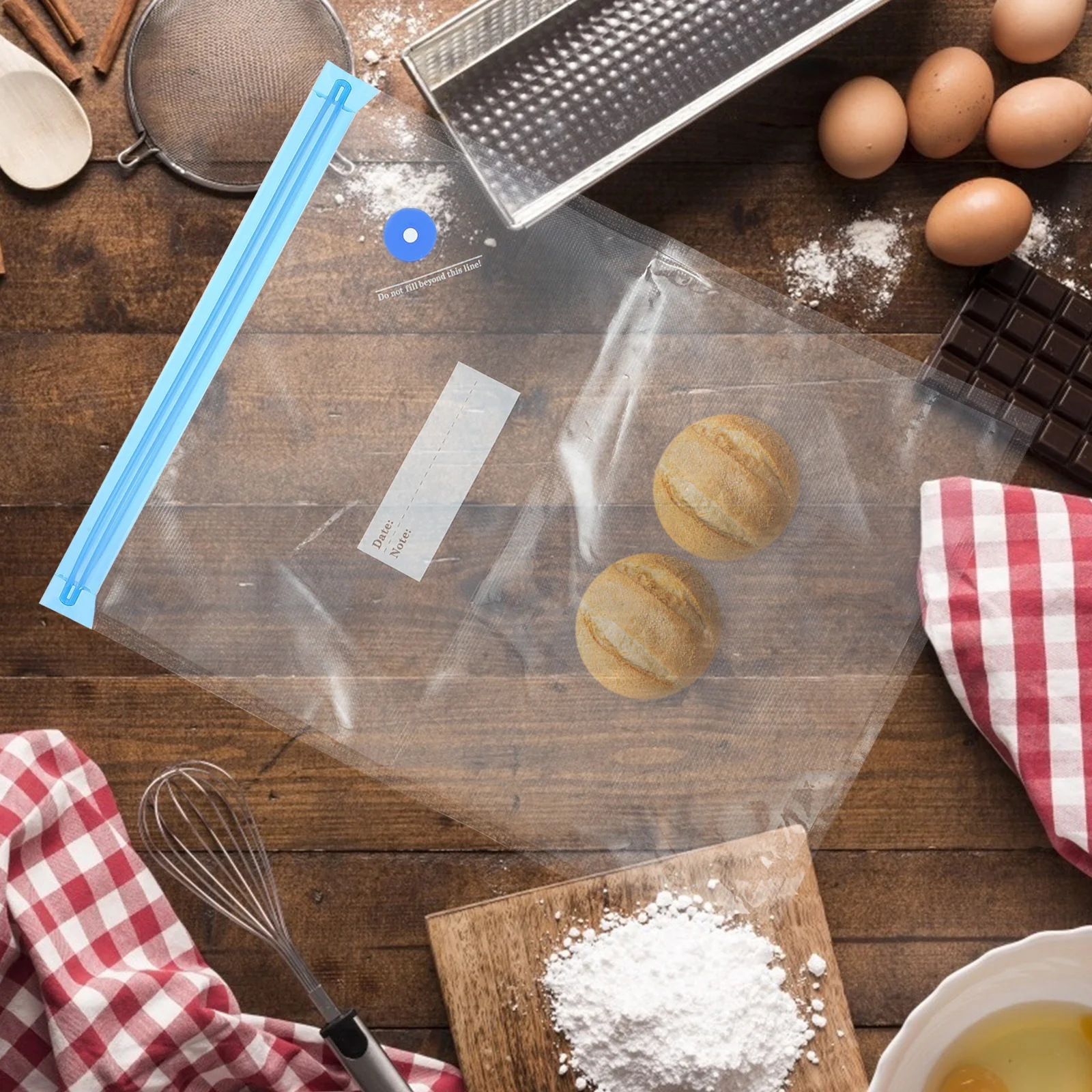 

1 set Vacuum Compression Bags Food Storage Sealable Freezable High Temp Resistant Pouches For Meat Snacks Cooked Food Sample