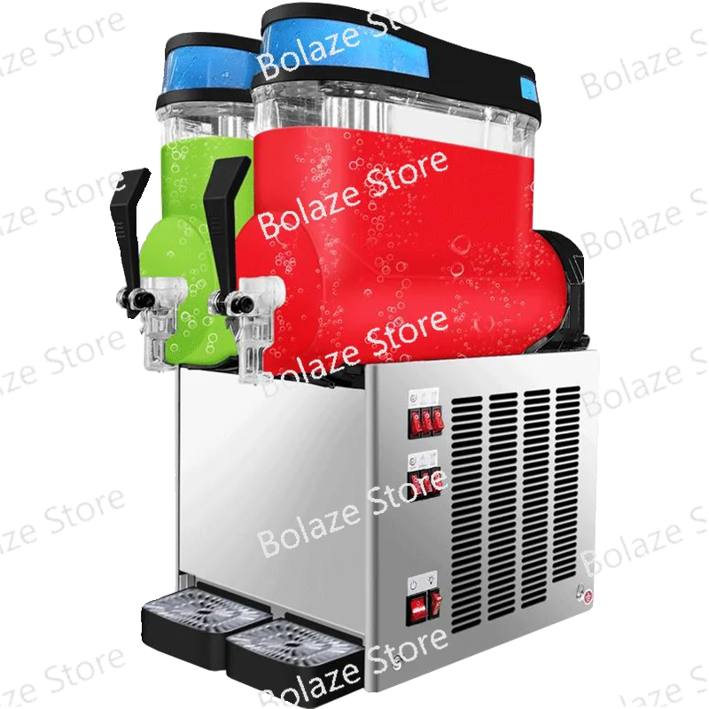 Slush machine Commercial single double three cylinder snow grain cold drink beverage automatic slush machine