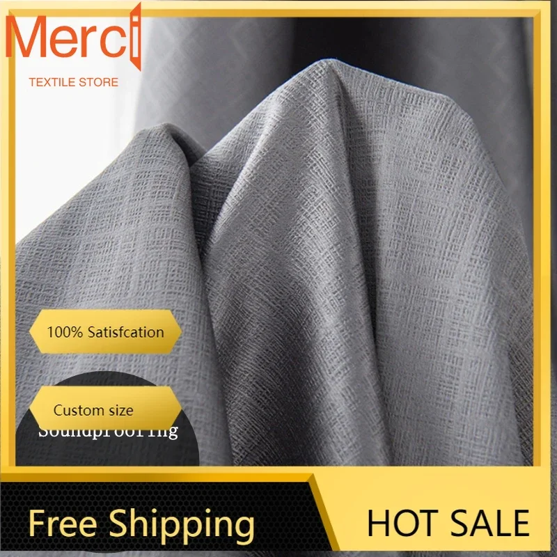 310cm Height Custom Made High Blackout Solid Color Curtains Modern Blackout Living Room Bedroom Full Blackout Curtains Custom
