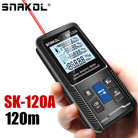 Snakol 레이저 거리 측정기 40m 50m 70m 100m 120m 거리 측정기 디지털 거리 측정기 Trena 룰렛 눈금자 거리 측정 테이프