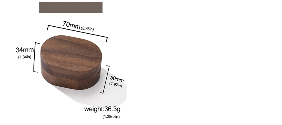 My Shape Wooden Box for Brooch Cufflinks Earrings Jewelry Gift Box Jewelry Packaging Box for Ceremony Wedding Proposal Ring New