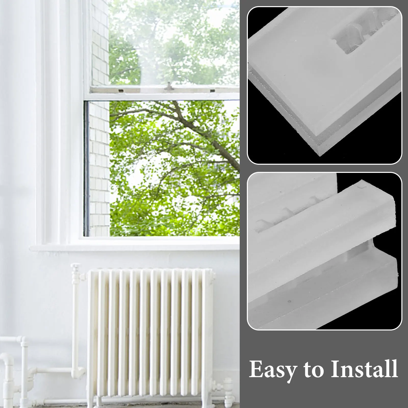 

10pcs Radiator Bracket Cover Plastic Reusable Inserts For Home Radiator Protection Dustproof Anti Vibration Sleeve Accessories