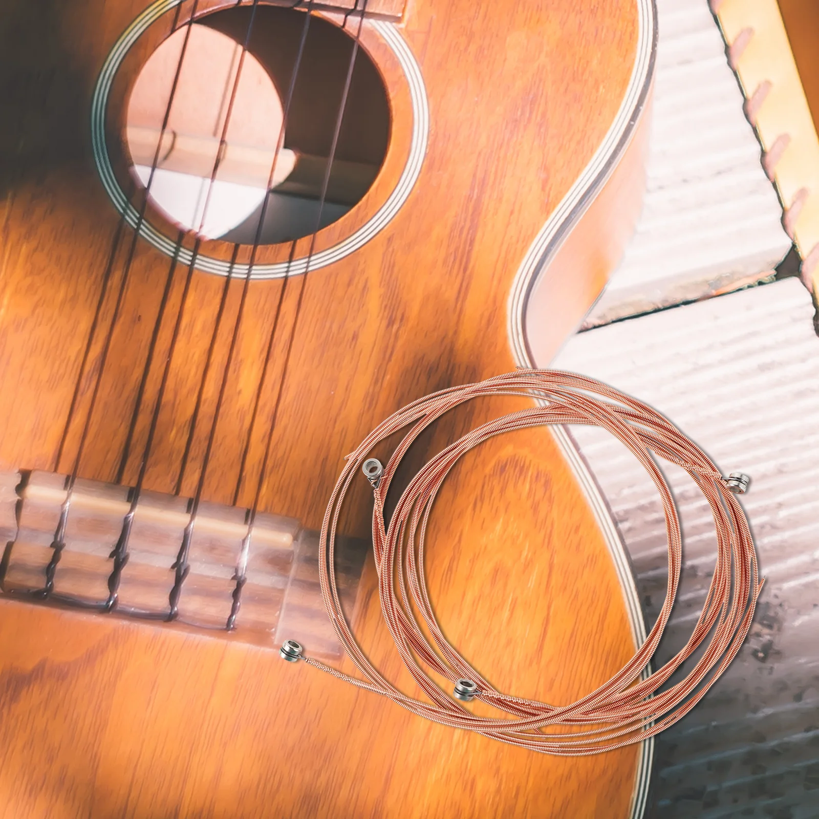 

12Pcs Acoustic Guitar Strings Set Steel Replacement Clear Sound Easy Install Folk Guitars Guitar Strings Acoustic Set