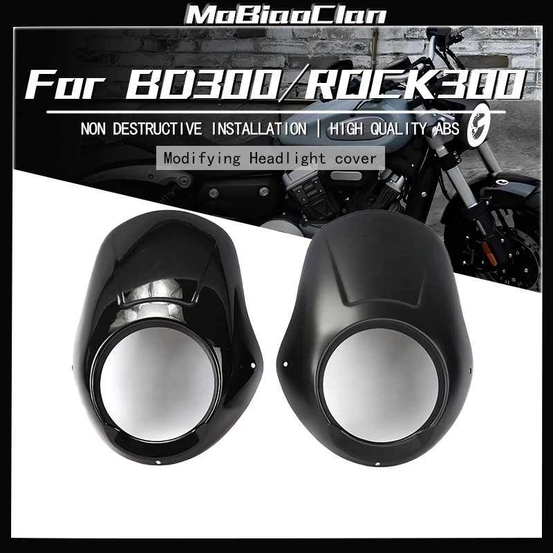 

For BENDA BD300 Motorcycle Retrofit headlight cover pig head cover windshield shroud front panel windshield parts