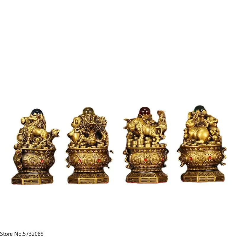 

Zodiac Snake, Chicken, Ox, Auspicious Pure Copper, Siyou Ugly, Three in One, Protecting the Year, Precious Ornament