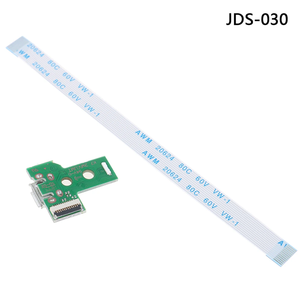 1Pcs USB Charging Port Socket Circuit Board For 12Pin JDS 011 030 040 055 14Pin 001 Connector For PS4 Controller