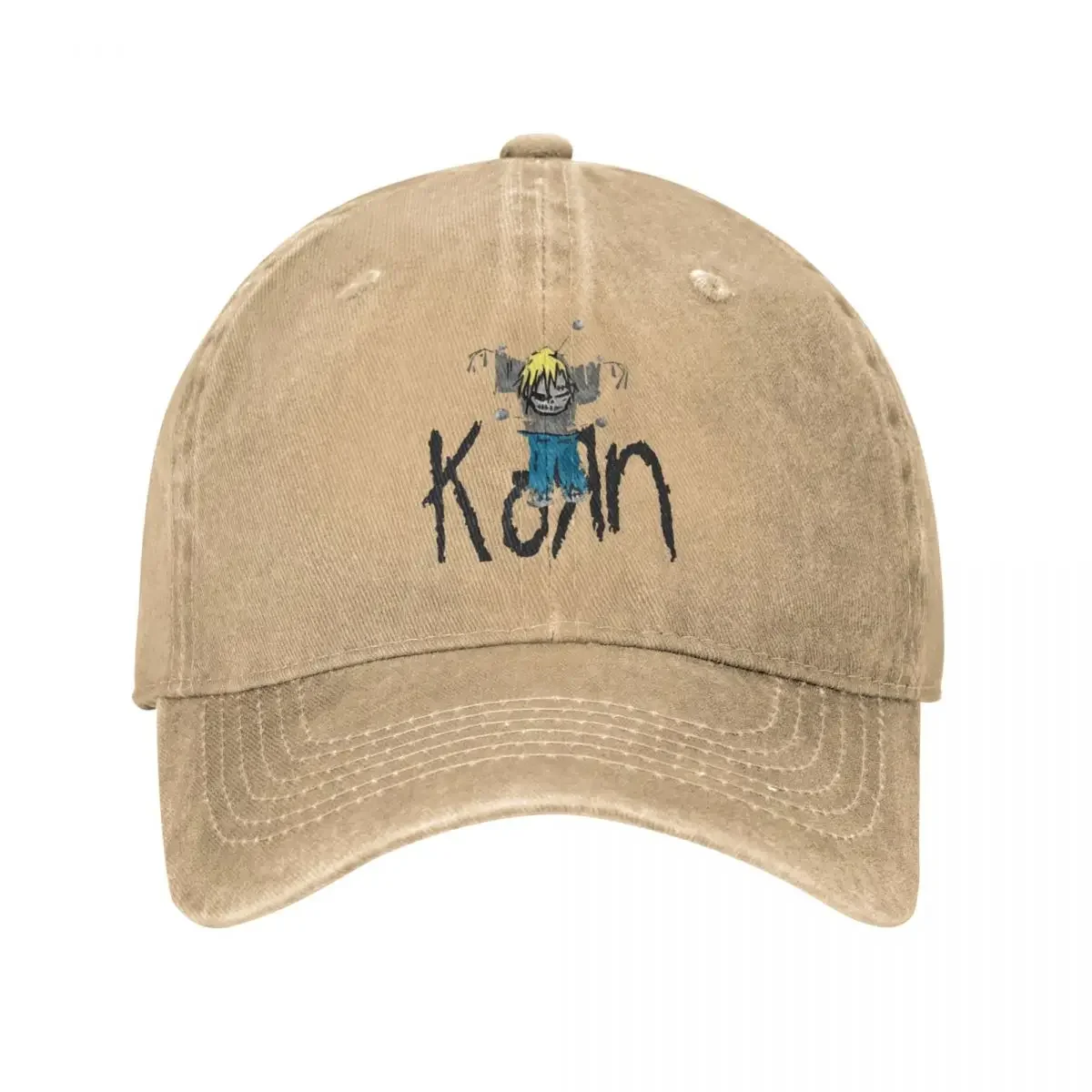 Casual Korn Rock Band Music Baseball Caps Men Women Distressed Denim Snapback Hat Outdoor Activities Adjustable Fit Caps Hat