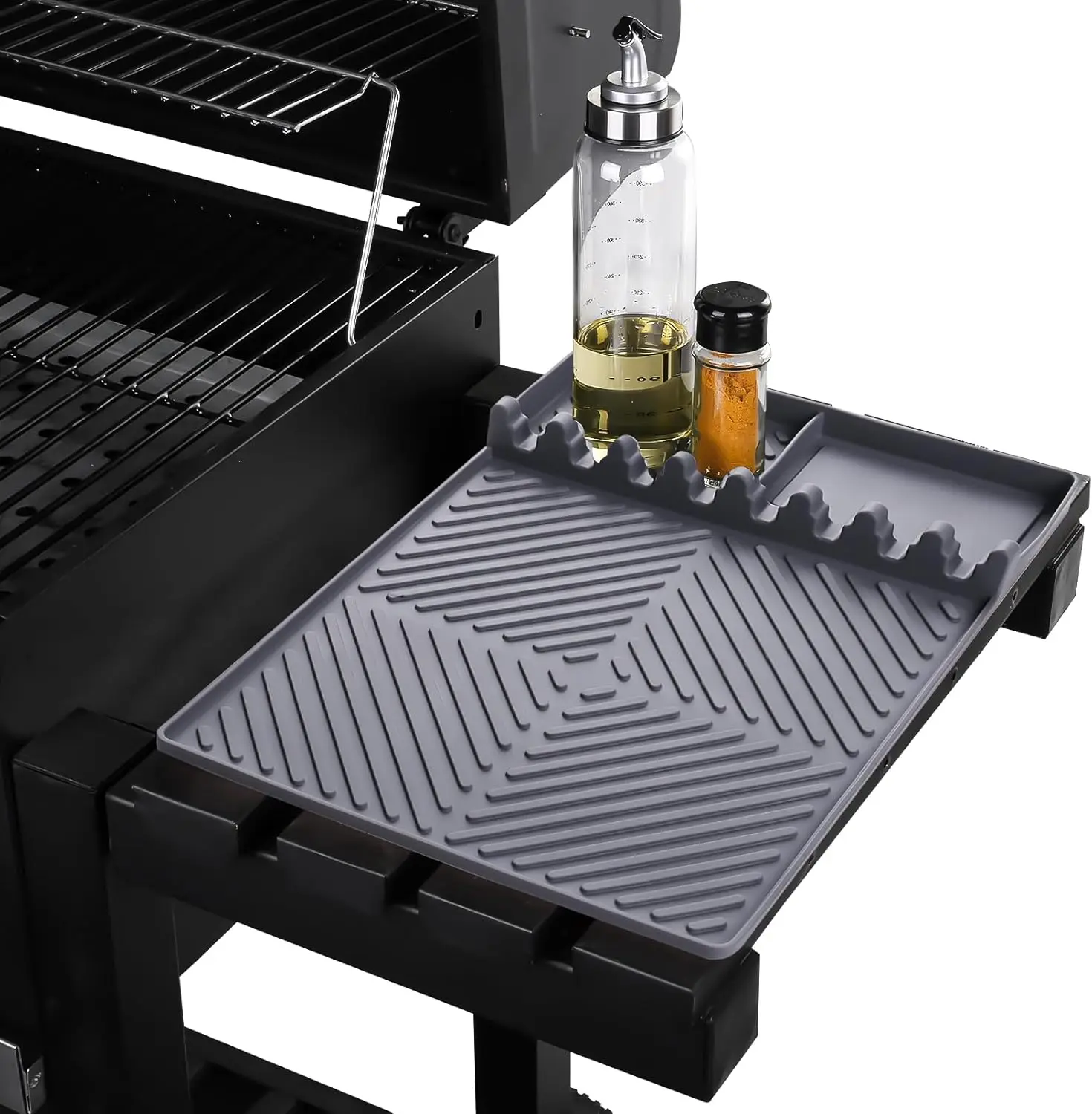 

Grill Griddle Mat for Blackstone, BBQ Side Shelf Mat, Silicone Spatula Pad for Outdoor Kitchen Counter