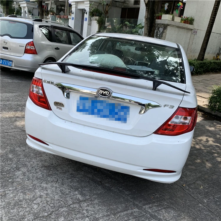 For BYD F3 Spoiler 2014-2018 BYD F3 TF High Quality Spoiler ABS Material Car Rear Wing Primer Color Rear Spoiler