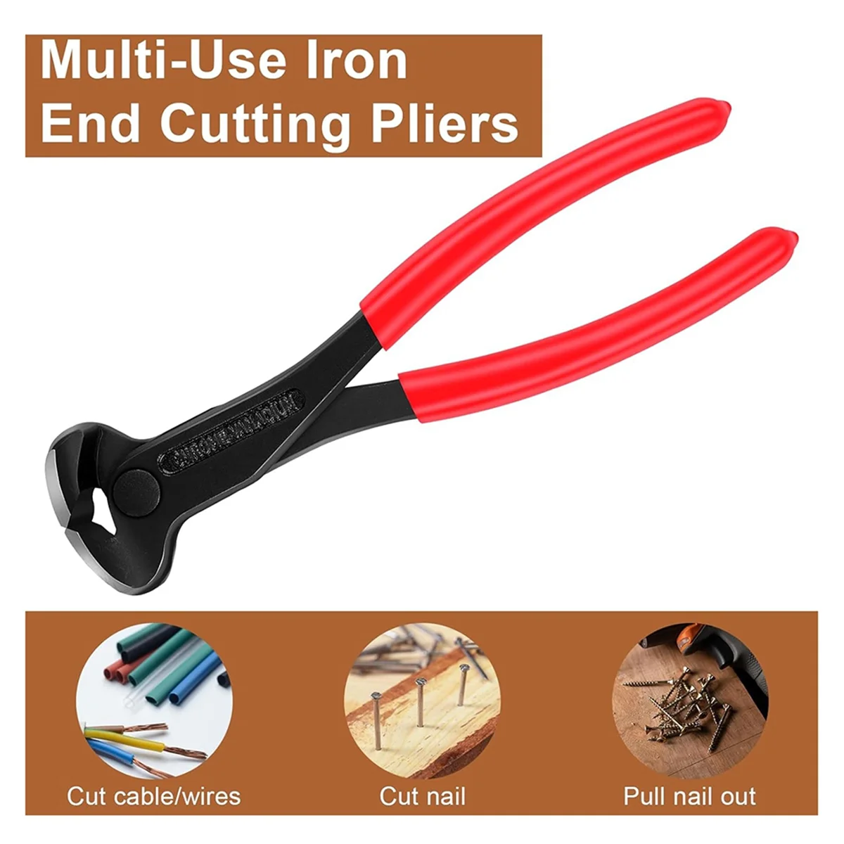 A20M Heavy Duty Canvas Stretching Pliers with End Cutters and Staple Remover with 600 Staples, Canvas Stretching Pliers