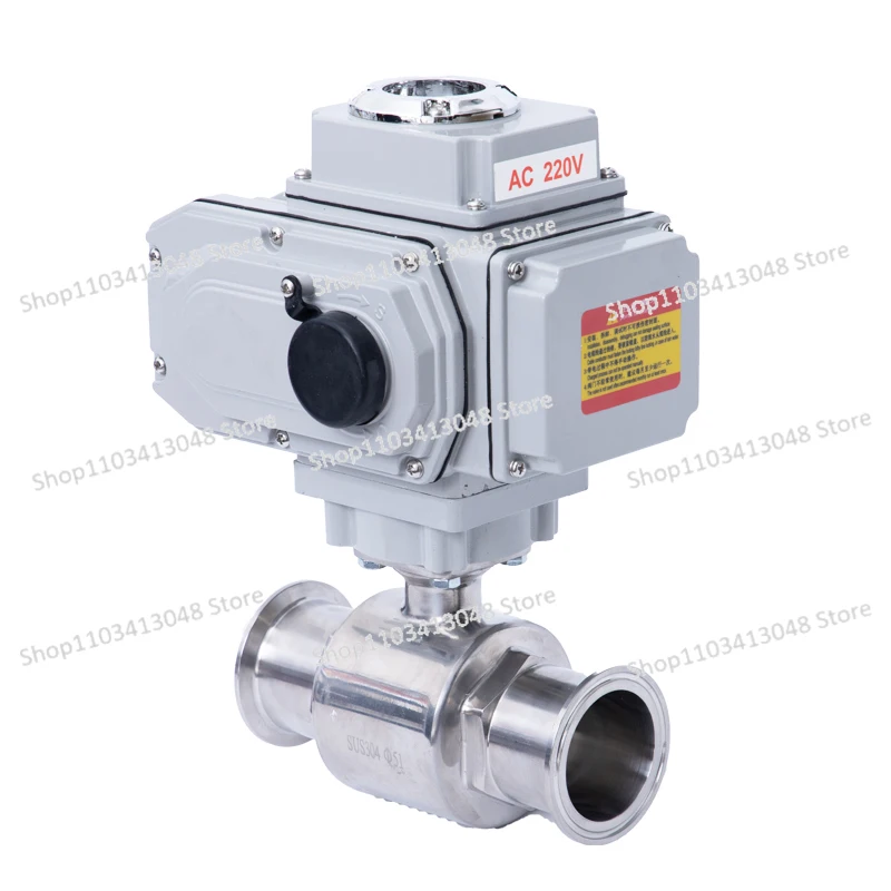 

Q981F-16P Stainless Steel Electric Quick Load Ball Valve Sanitary Clamp Straight Through Quick Connect PTFE Soft Seal Ball Valve